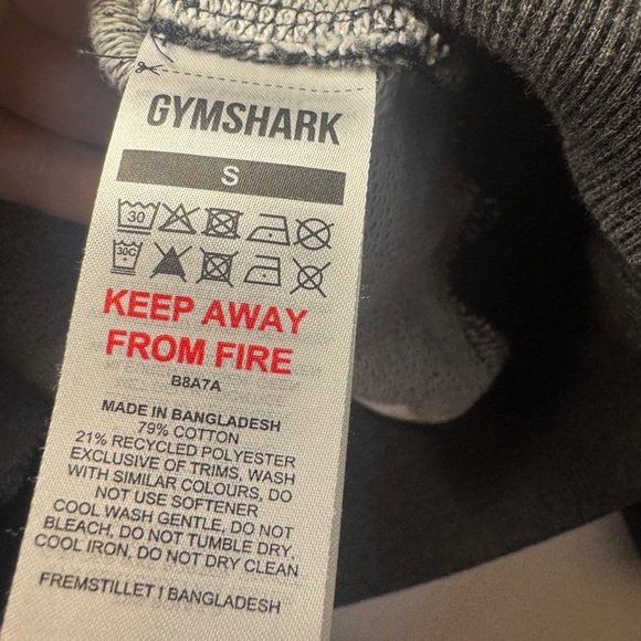 Gymshark Women's Charcoal Crew Neck Sweatshirt - Picture 5 of 6